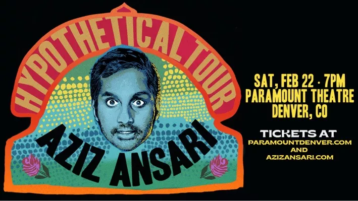 a flier for Aziz Ansari's Hypothetical Tour