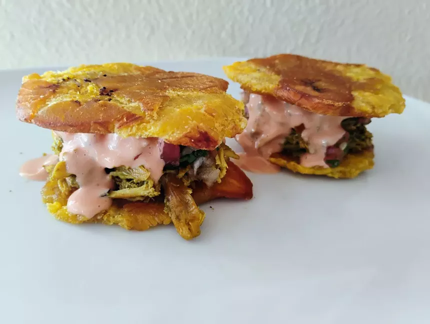 Tostones chicken sliders