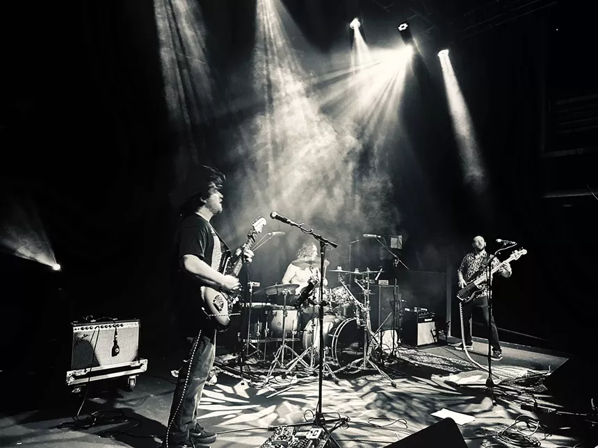 band performing live on stage