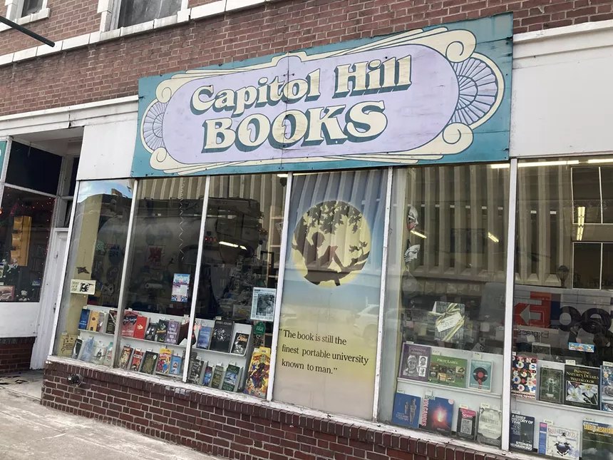 The storefront of Capitol Hill Books