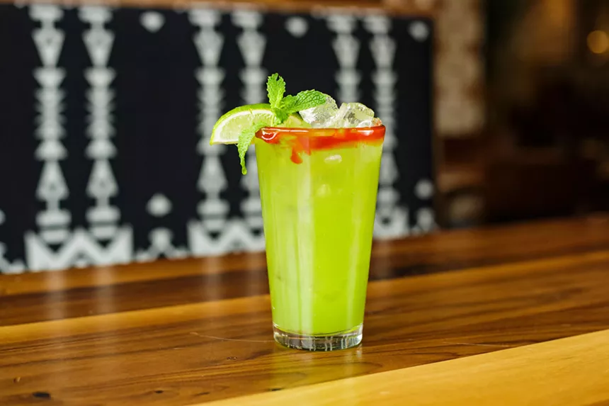 green cocktail