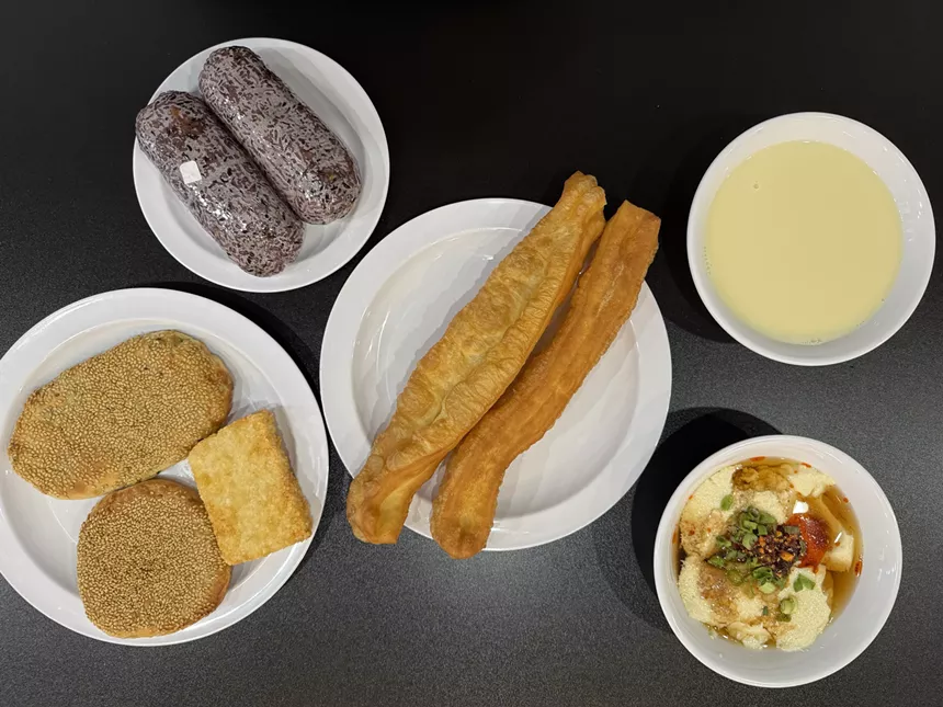 a variety of dishes