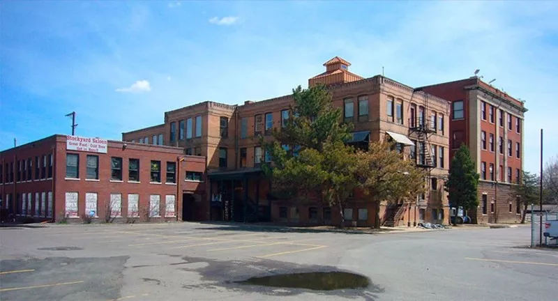 old brick buildingshttps://nationalwesterncenter.com/the-livestock-exchange-building/