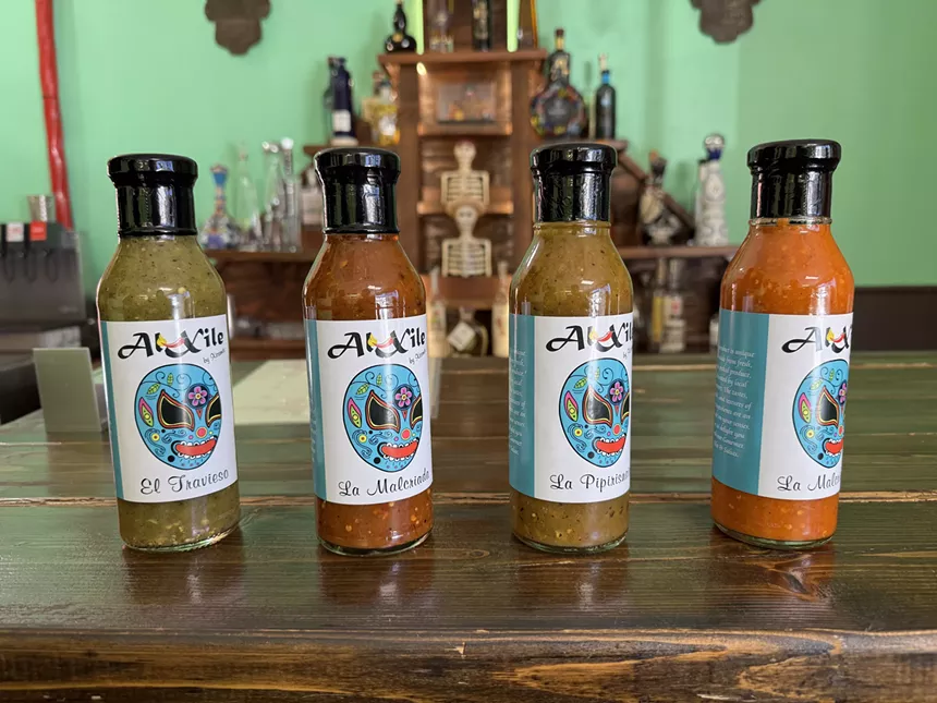 four jars of salsa