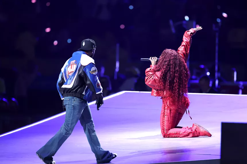 kendrick lamar and sza at the super bowl