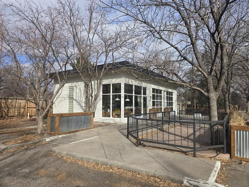 exterior of a white building