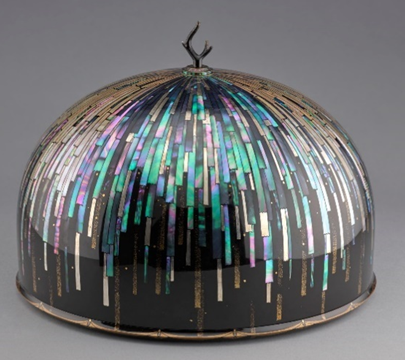 A iridescent dome