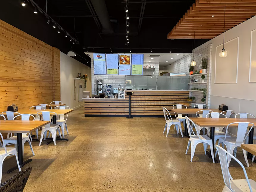 inside of a dessert shop
