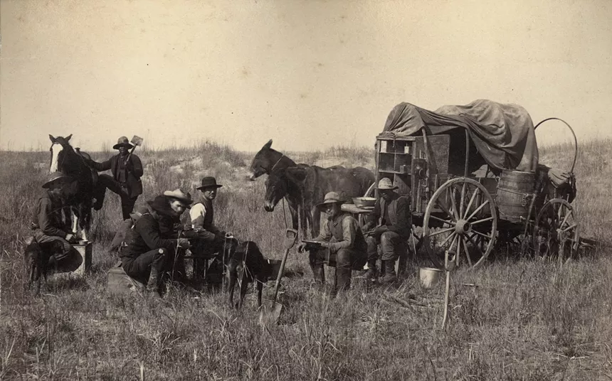 A black and white photo of cattle