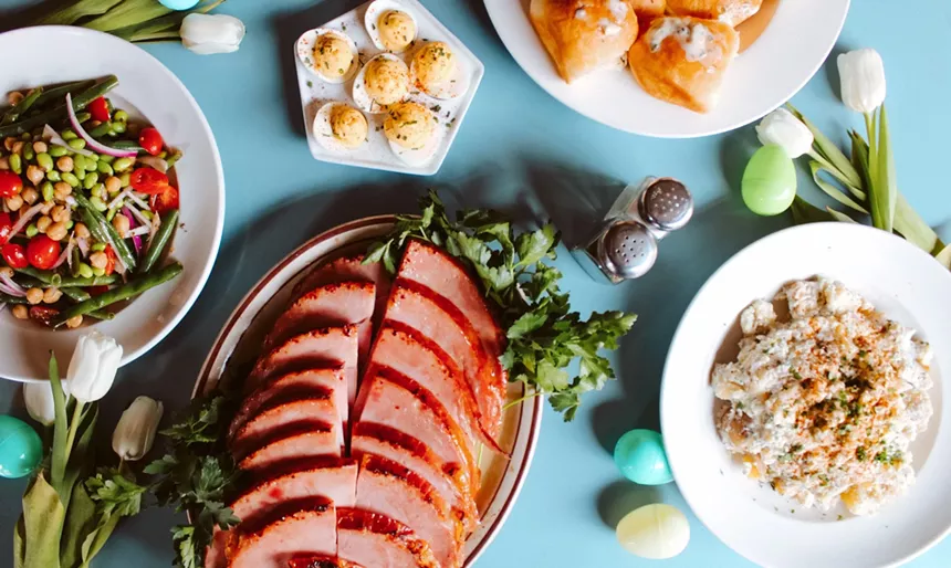 Orange-glazed ham, three bean salad and more dishes from Steuben's take-and-heat dinner package