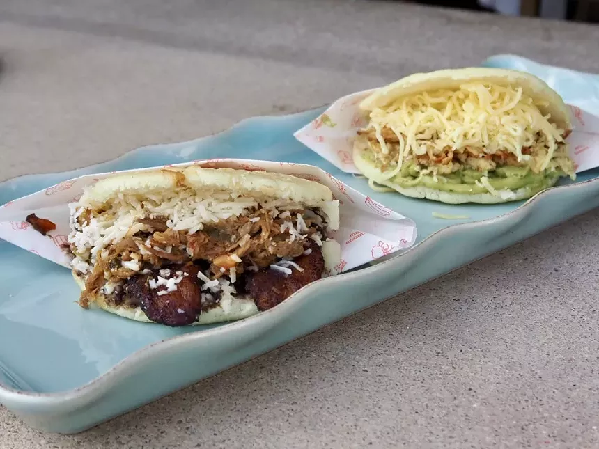 arepas on a plate