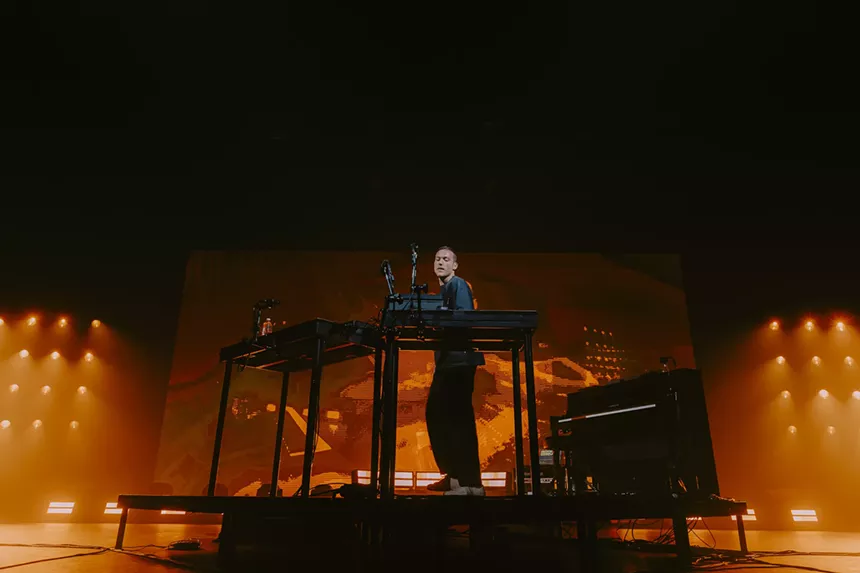 Ben Böhmer performing on stage at Mission Ballroom