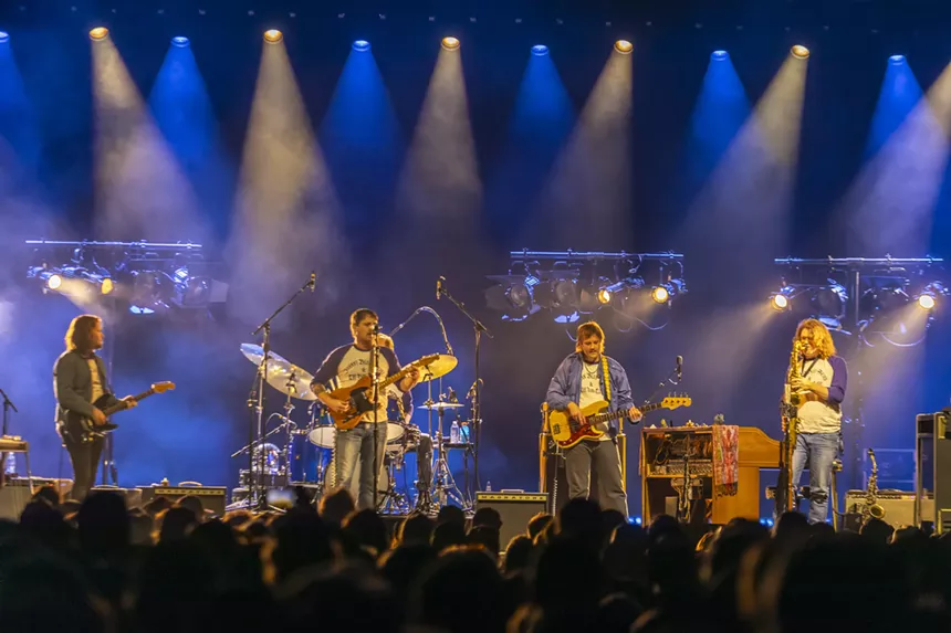 A photo of Sturgill Simpson performing at Mission Ballroom.