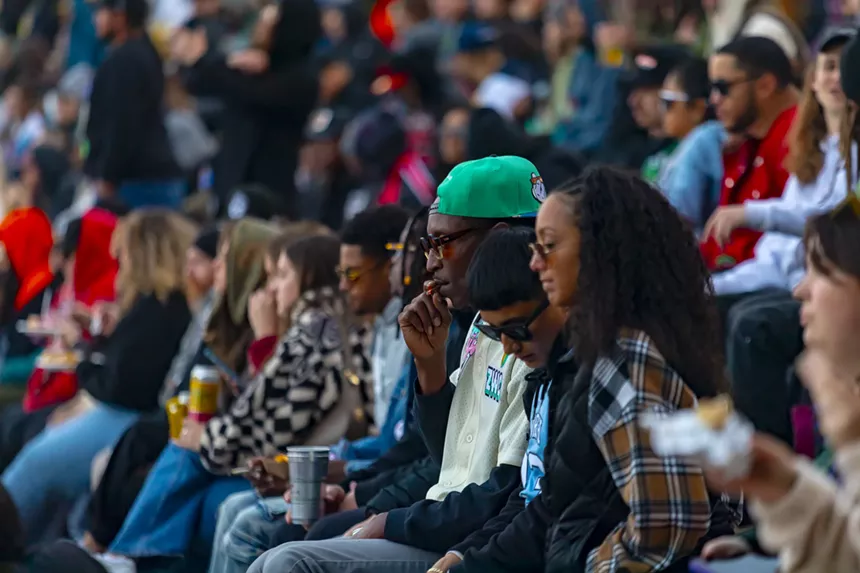 Fans were lighting up all night long for 4/20.