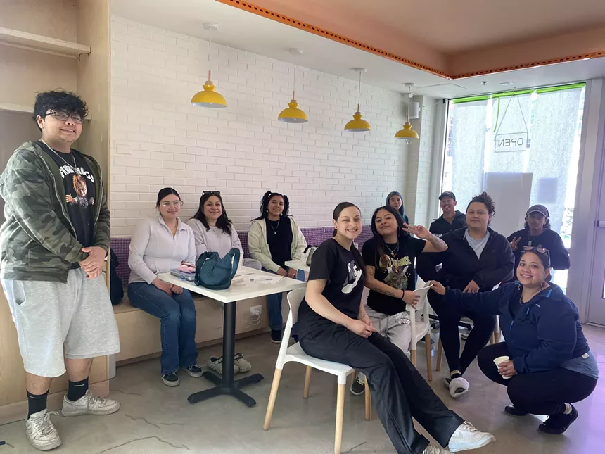 youth in coffeeshop