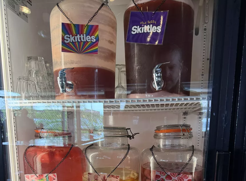 Infused liquors at Skyline Pub