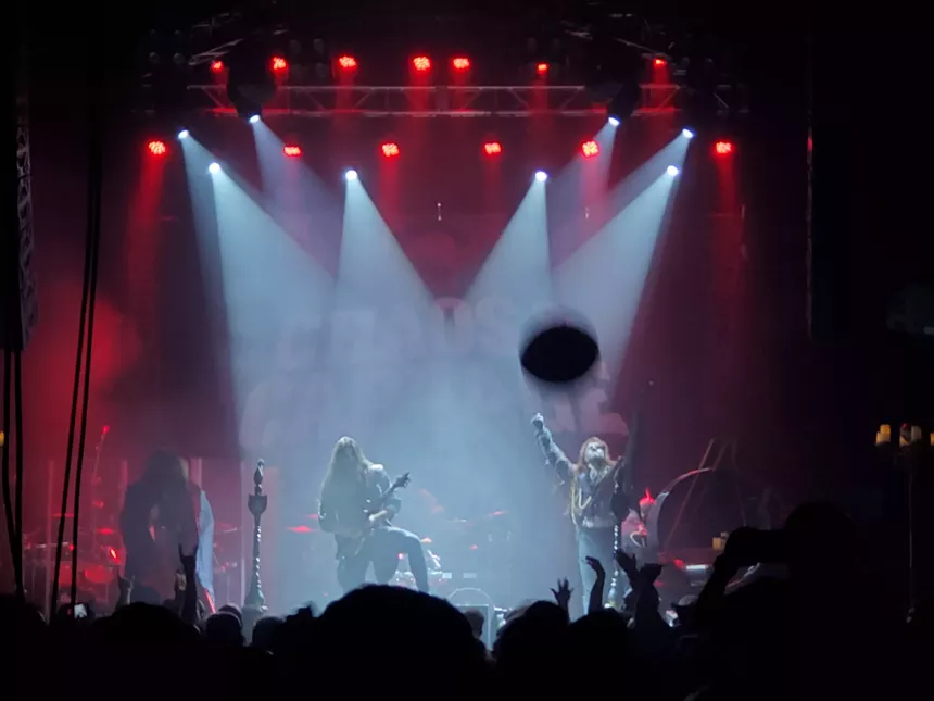 metal band dying fetus performs in denver