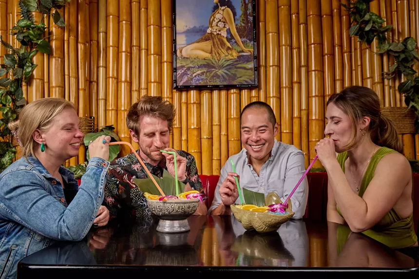 Punch Bowl at Adrift Tiki Bar.