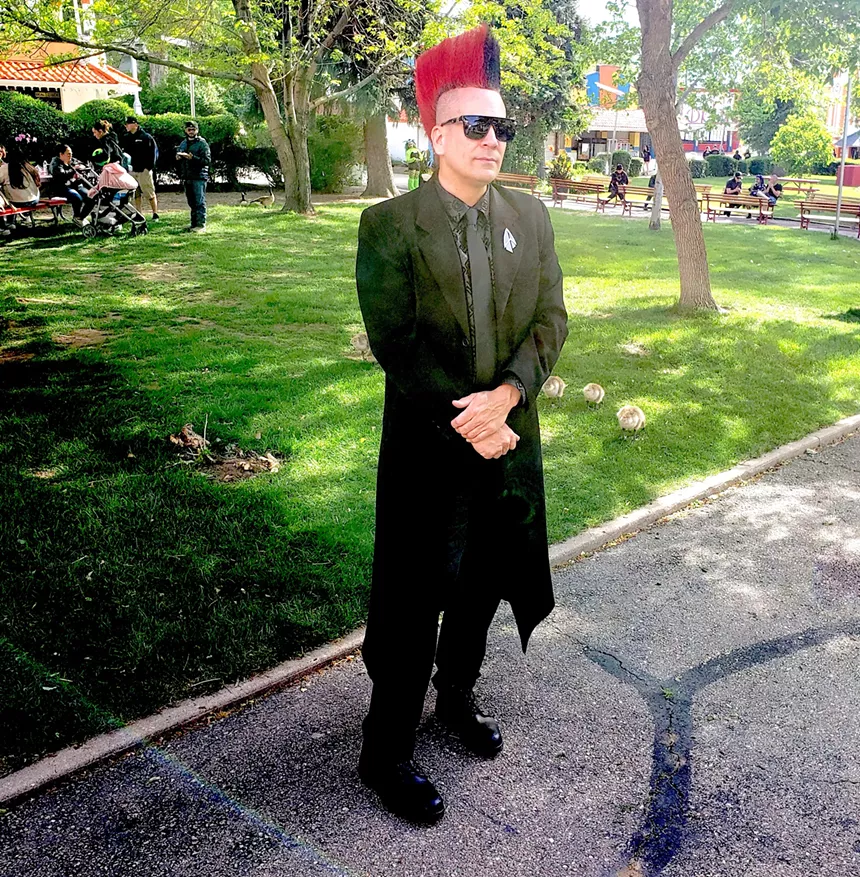 People in goth attire