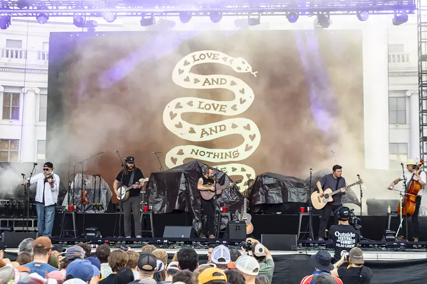 Trampled by Turtles performed before Lord Huron on Sunday at the Outside Festival.