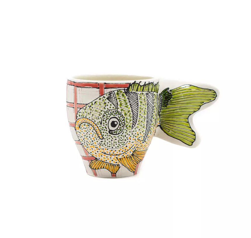 A fish mug
