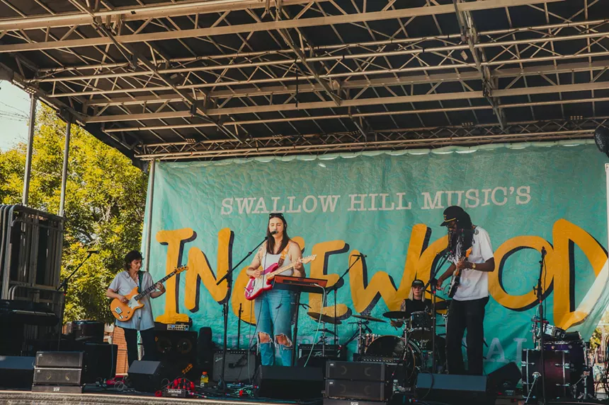 Barbara performing at Indiewood Music Festival in Englewood, Colorado.