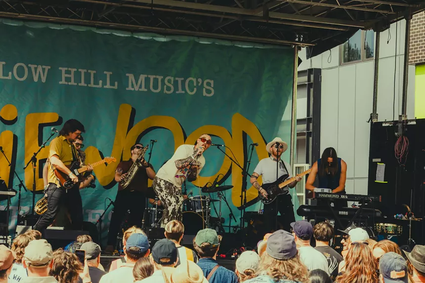 Rootbeer Richie & the Reveille performed at the inaugural Indiewood Street Music Festival on Saturday, June 7, 2025.