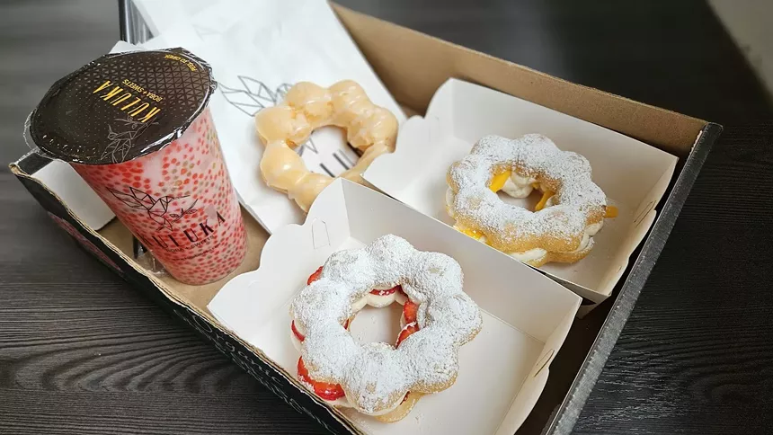 Kuluka mochi doughnuts and boba