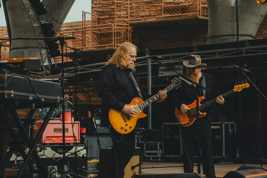 Warren Haynes on stage at Red Rocks