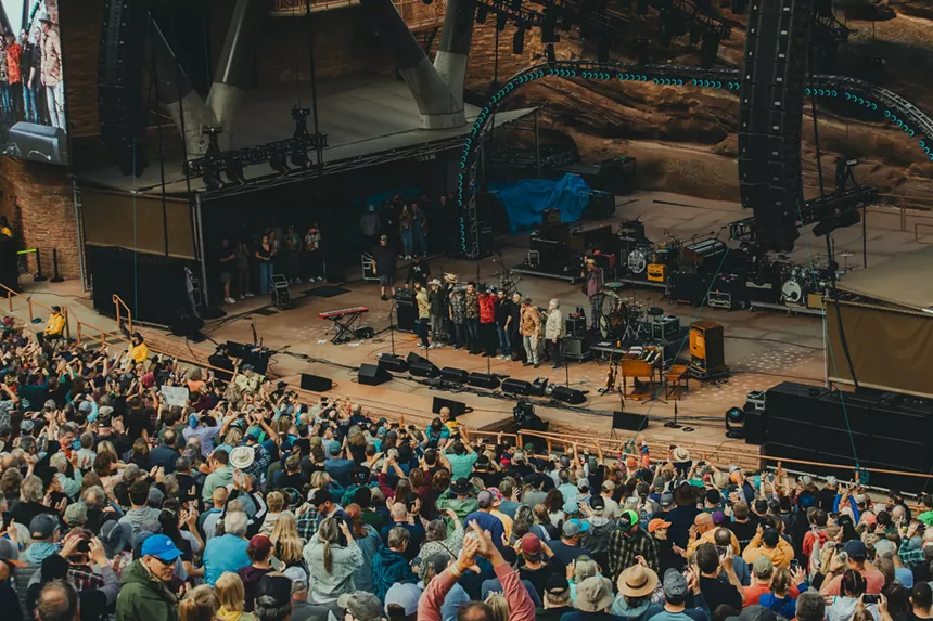 Bill Murray and His Blood Brothers closed out their set with a bow to the crowd.