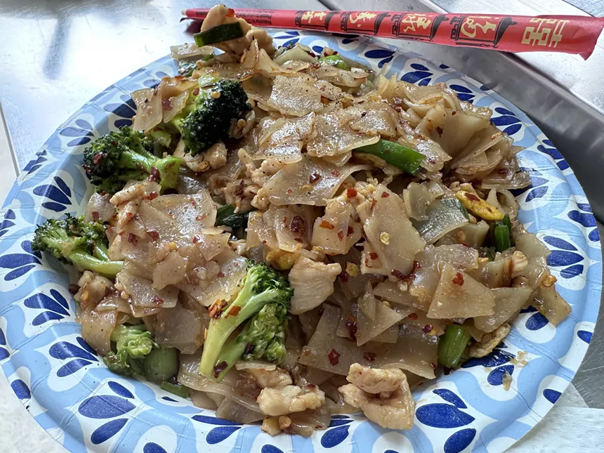 Pad See Ew at Krazy Thai