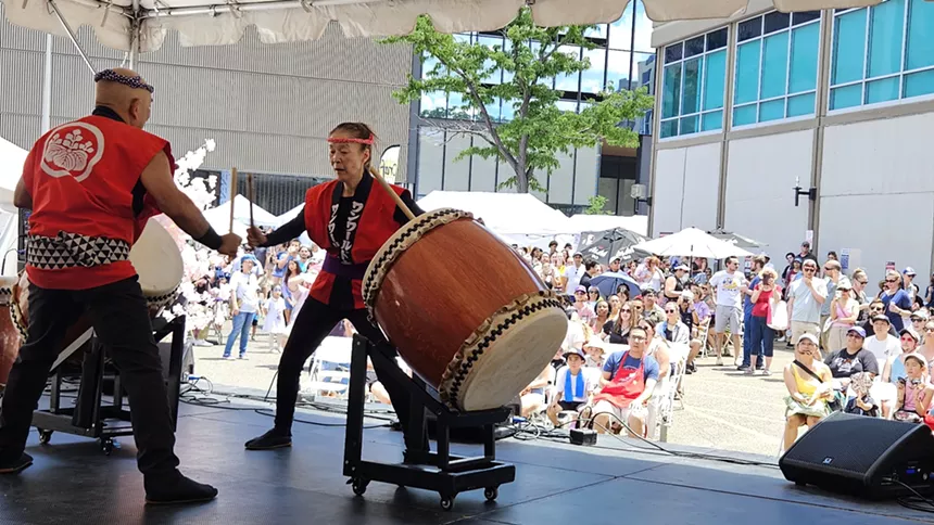 taiko drumming cherry blossom festival