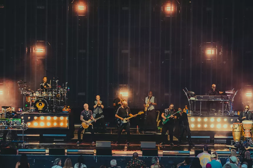Earth, Wind & Fire on stage at Fiddler's Green Amphitheatre in Greenwood Village, Colorado on Saturday, June 14, 2025.