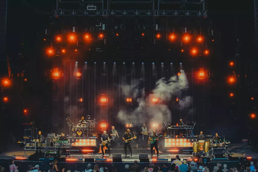Earth, Wind & Fire on stage at Fiddler's Green Amphitheatre in Greenwood Village, Colorado on Saturday, June 14, 2025.