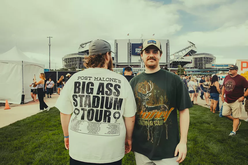 Fans dotted the tour-specific Post Malone merch.