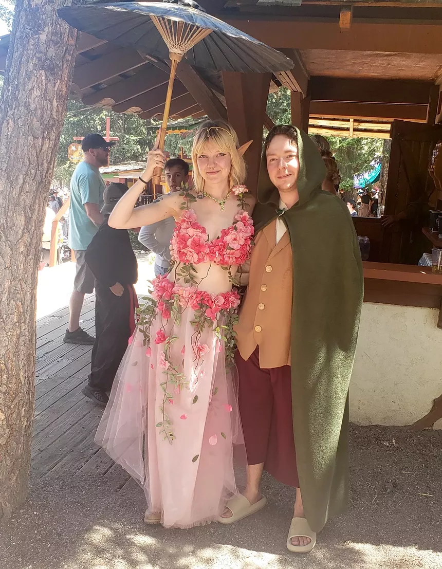 People in Renaissance Festival clothes.