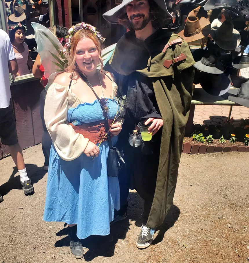 People in Renaissance Festival clothes.