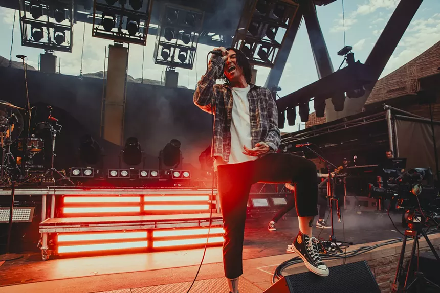 Sleeping With Sirens opened for Pierce The Veil at Red Rocks.