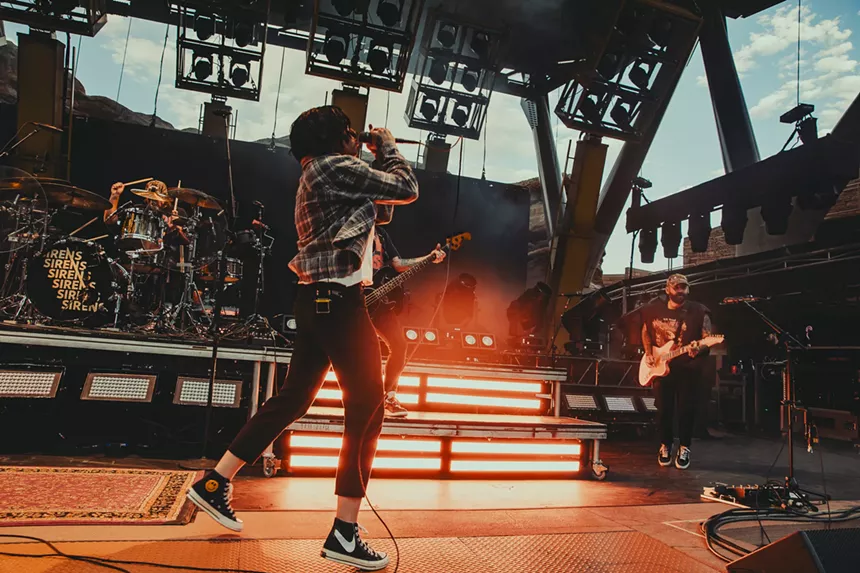 Sleeping With Sirens opened for Pierce The Veil at Red Rocks.