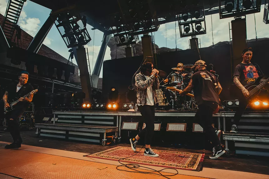 Sleeping With Sirens opened for Pierce The Veil at Red Rocks.