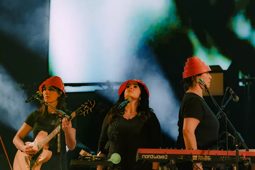 "Weird Al" Yankovich's band on stage at Red Rocks.
