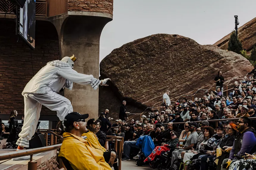 Puddles Pity Party performed to a sold-out Red Rocks crowd in support of "Weird Al" Yankovich.