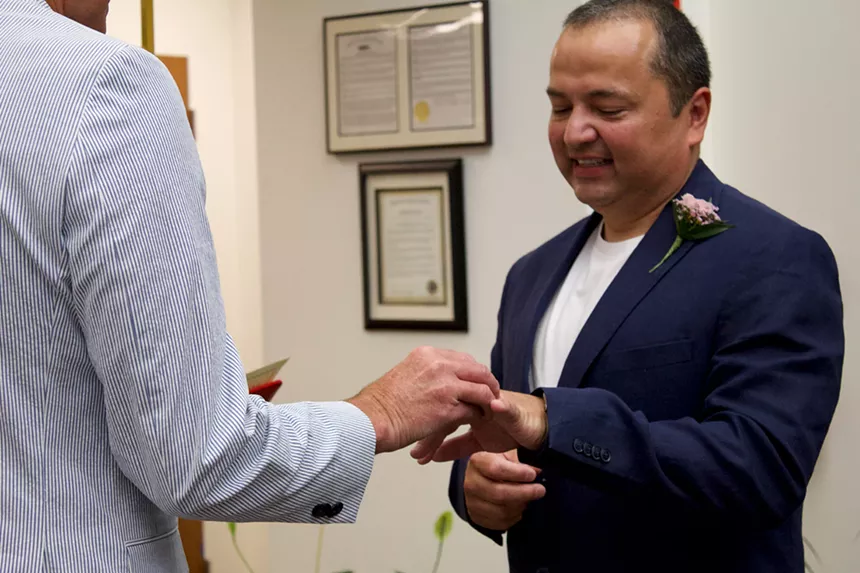 Denver's first Pride Marriage Marathon event on Friday, June 27, 2025.