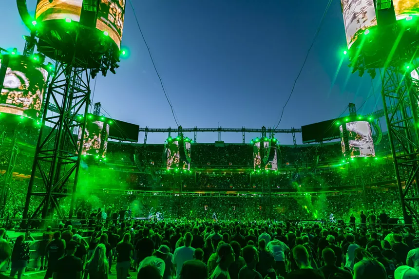 The Metallica stage was designed to allow a 360-degree view of the stage.