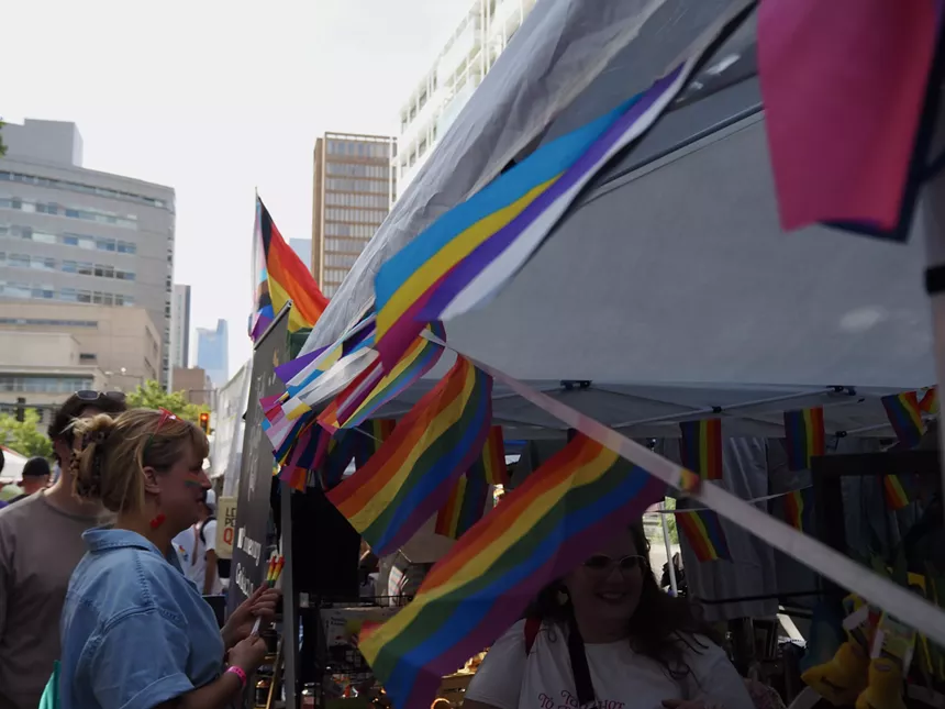 Colorful flags