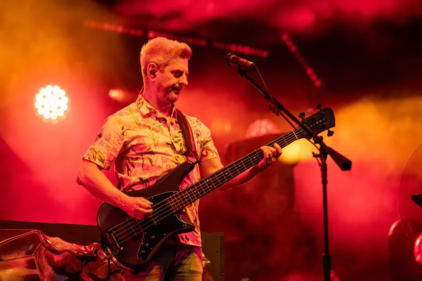 Mike Gordon playing bass