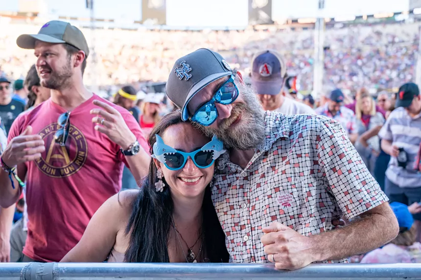 Phish performing at Folsom Field in Boulder on July 4th