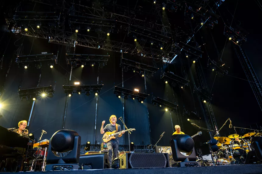 Phish performing at Folsom Field in Boulder on July 4th