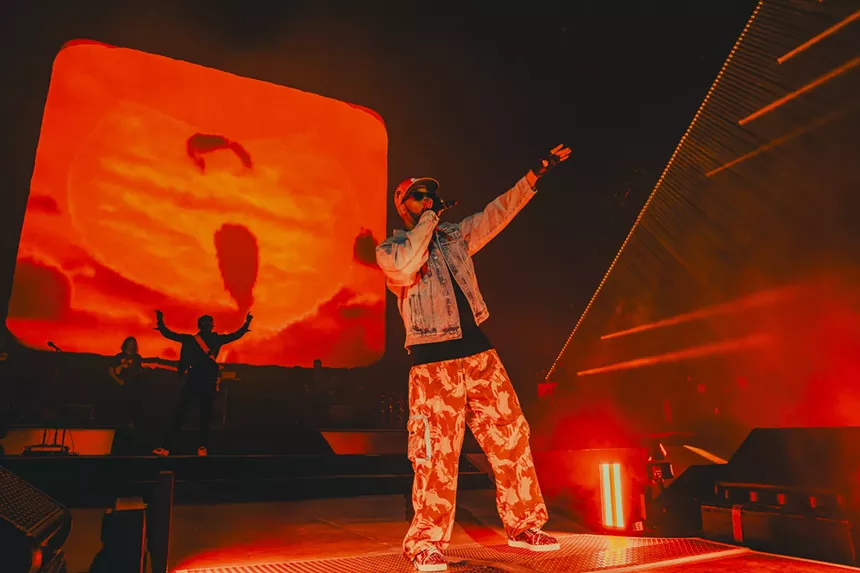 RZA of Wu-Tang Clan on stage at Fiddler's Green Amphitheatre in Greenwood Village, Colorado on Friday, July 4, 2025.