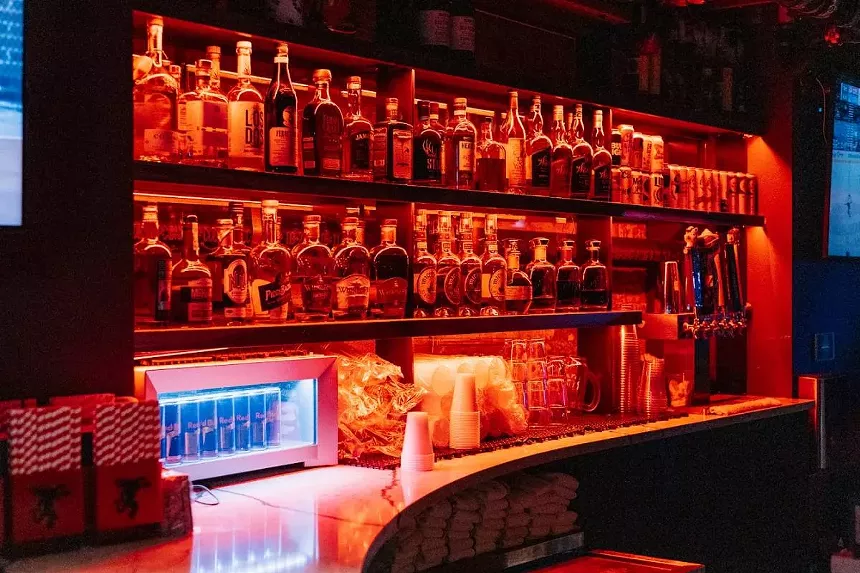 stocked bar